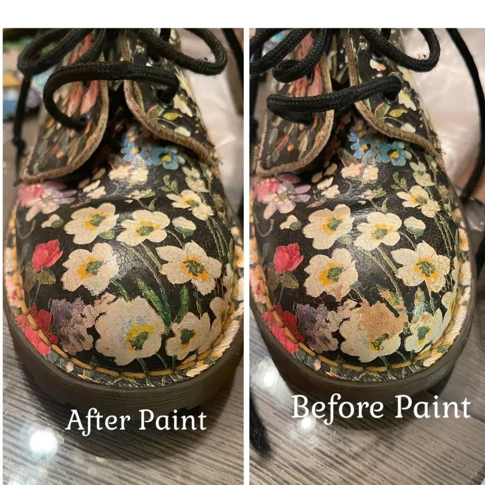 1990’s Dr Martens 1460 Sienna Miller Floral England Vintage Boots Girls Size 2 ?